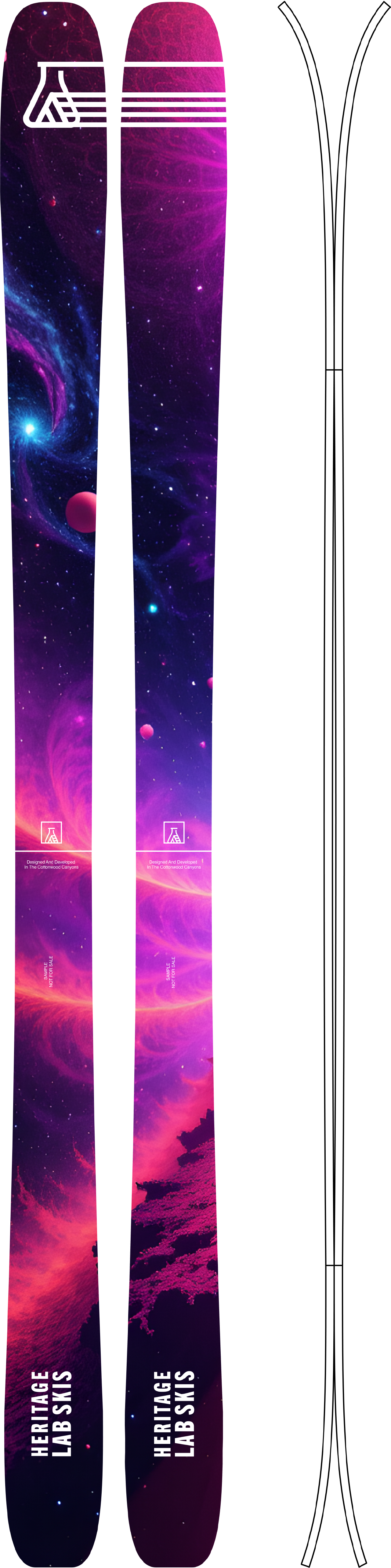 AM90 (180cm) – Heritage Lab Skis