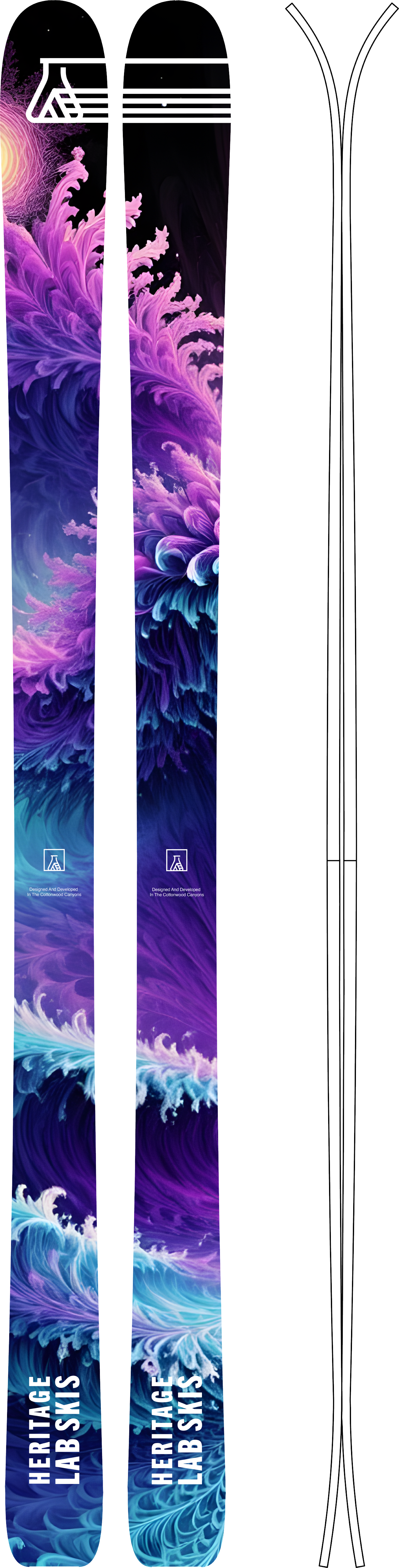 RC95 (187cm, 180cm) – Heritage Lab Skis