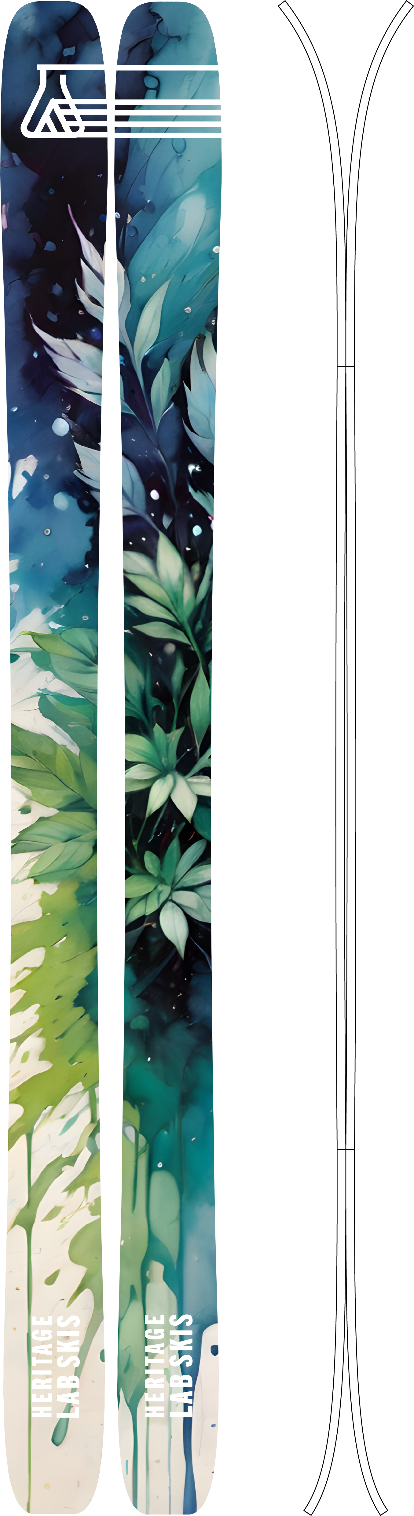 Supernova 100 (174cm, 166cm) – Heritage Lab Skis