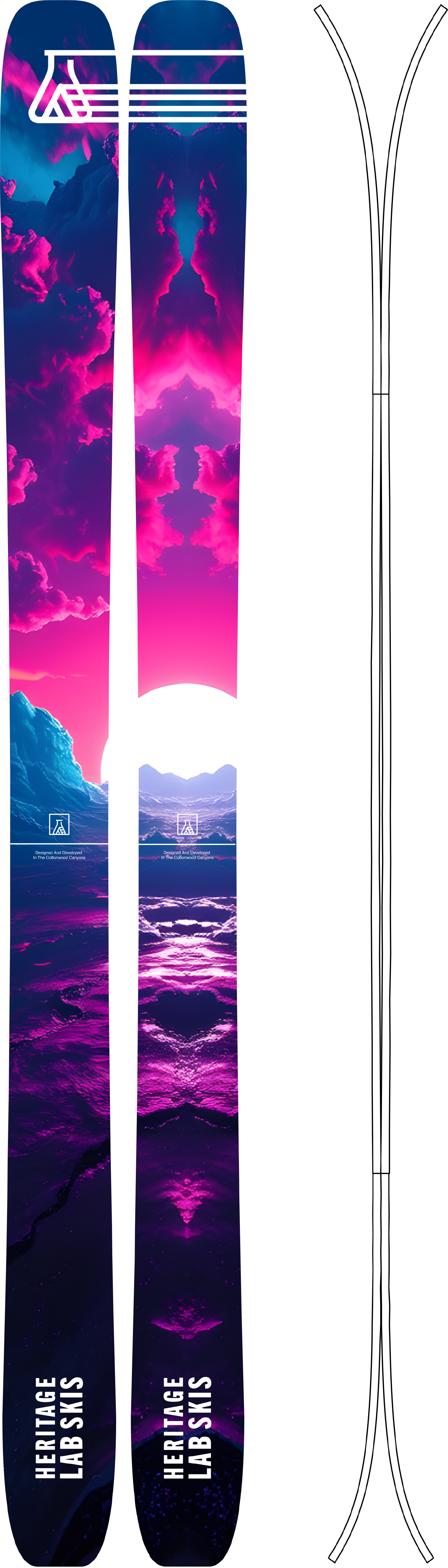 AM118 (192cm, 186cm, 180cm) – Heritage Lab Skis