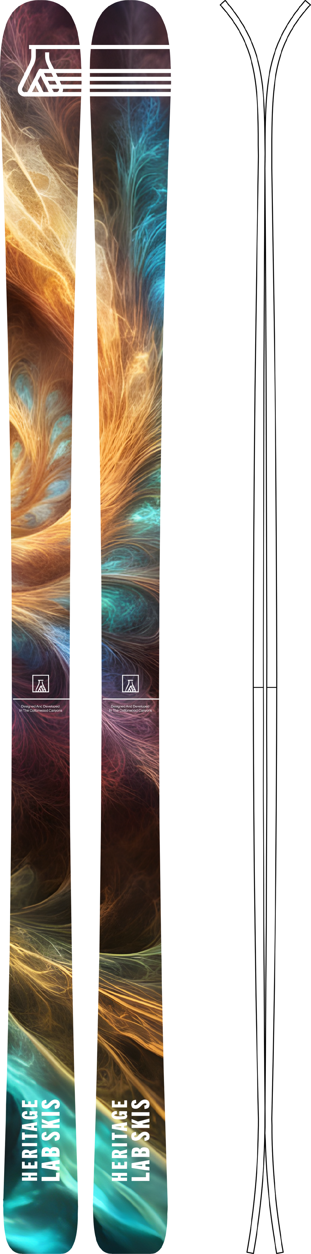 RC85 (183cm, 175cm) – Heritage Lab Skis